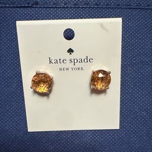 Kate Spade Amber Gem Stud Earrings